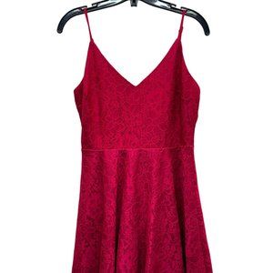 Lulus Women's Full Dress Skirt Red - Size Medium